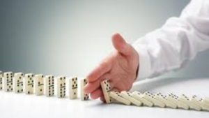 Dominoes falling
